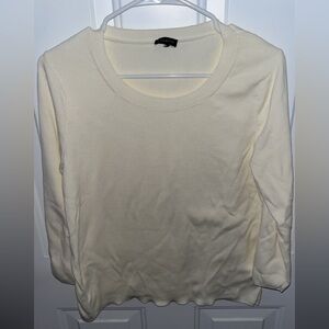 Talbots Size M Cream Long Sleeve Sweater
